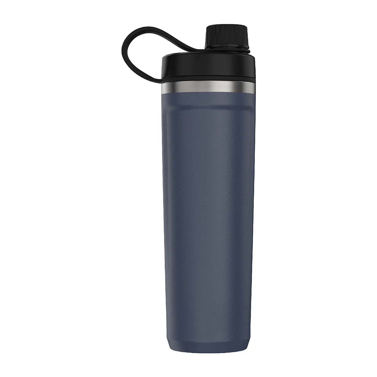Black and white finishes offered in this water bottle