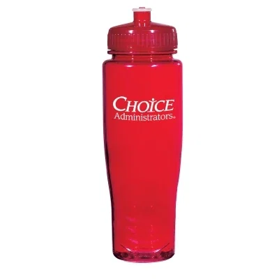 Bottle carried in one hand on a hike