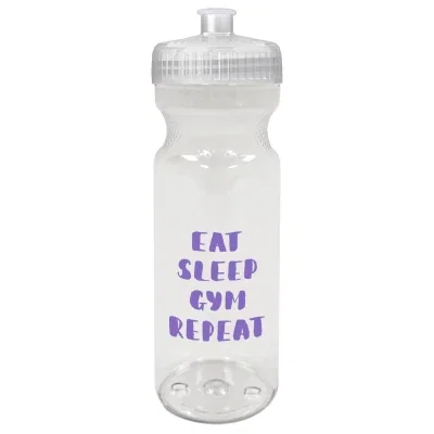 Slim refillable container viewed from one side