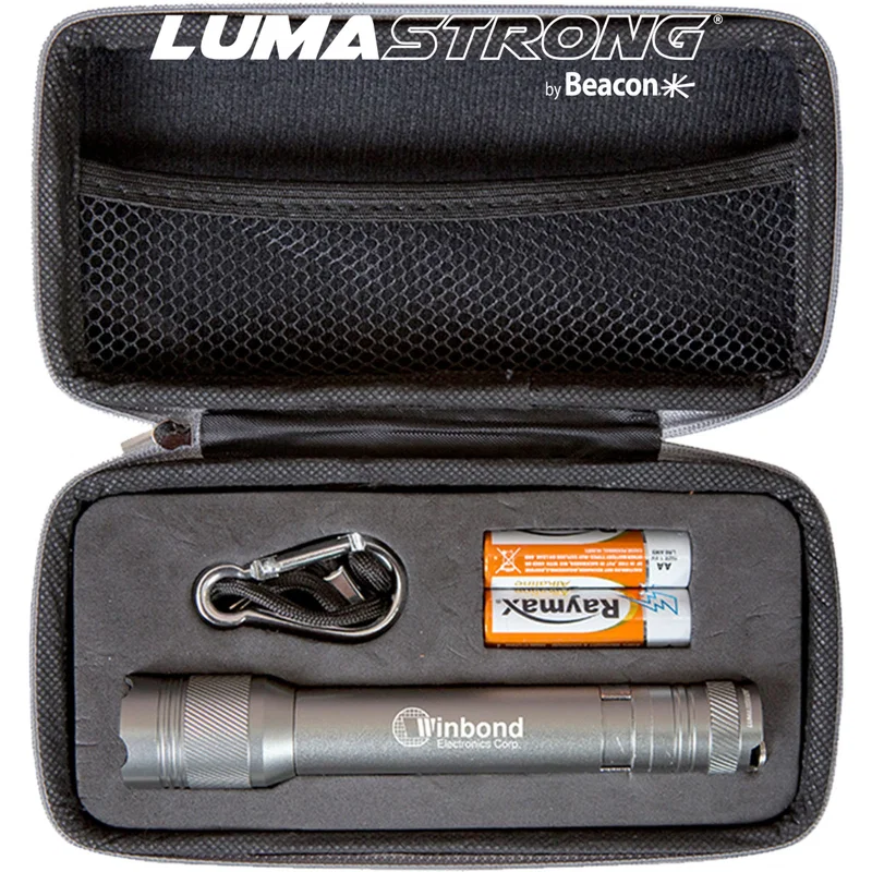 2AA Aluminum Matrix Flashlight with Cree® LEDs in Zippered Case — view 1