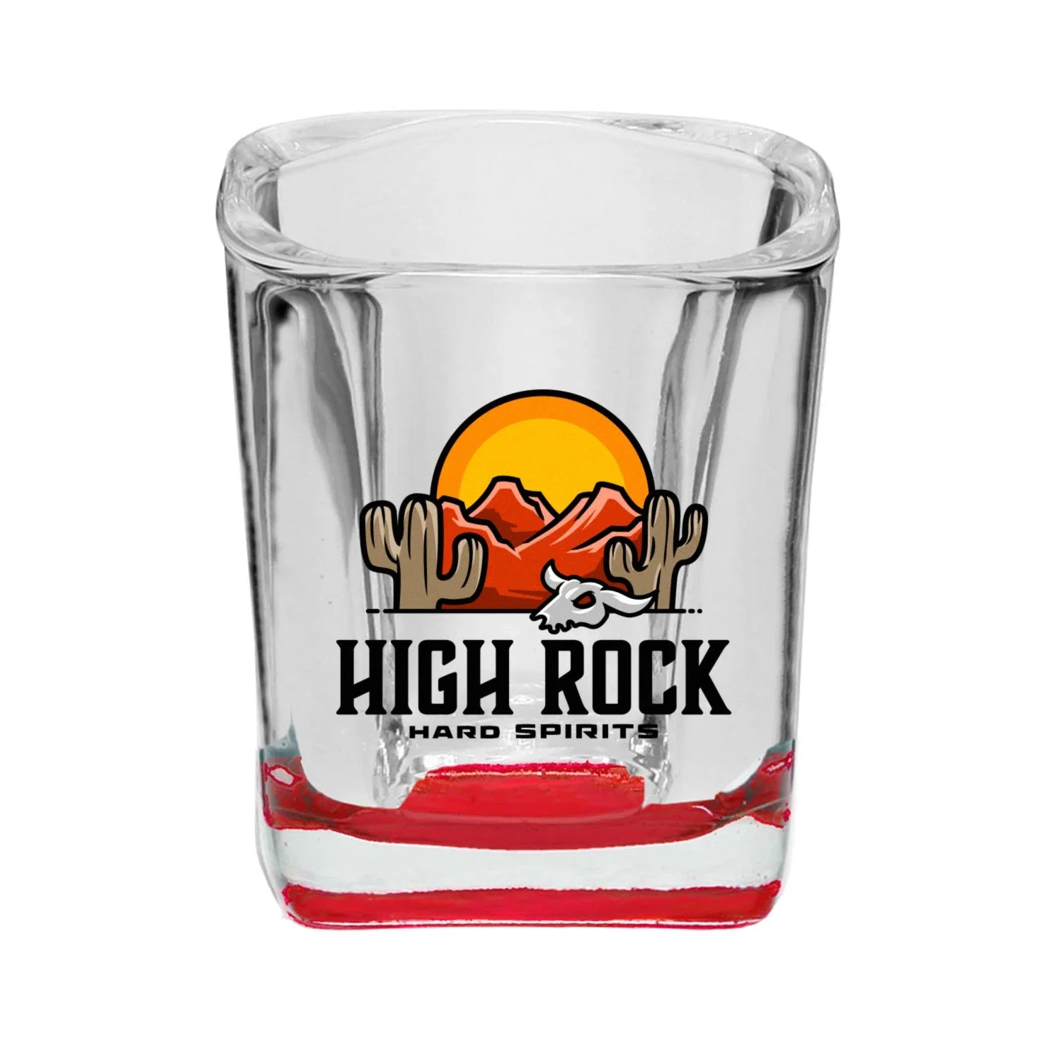 2 oz. Rounded Square Shot Glass — view 12