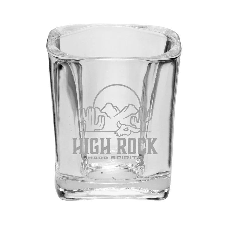 2 oz. Rounded Square Shot Glass — view 18