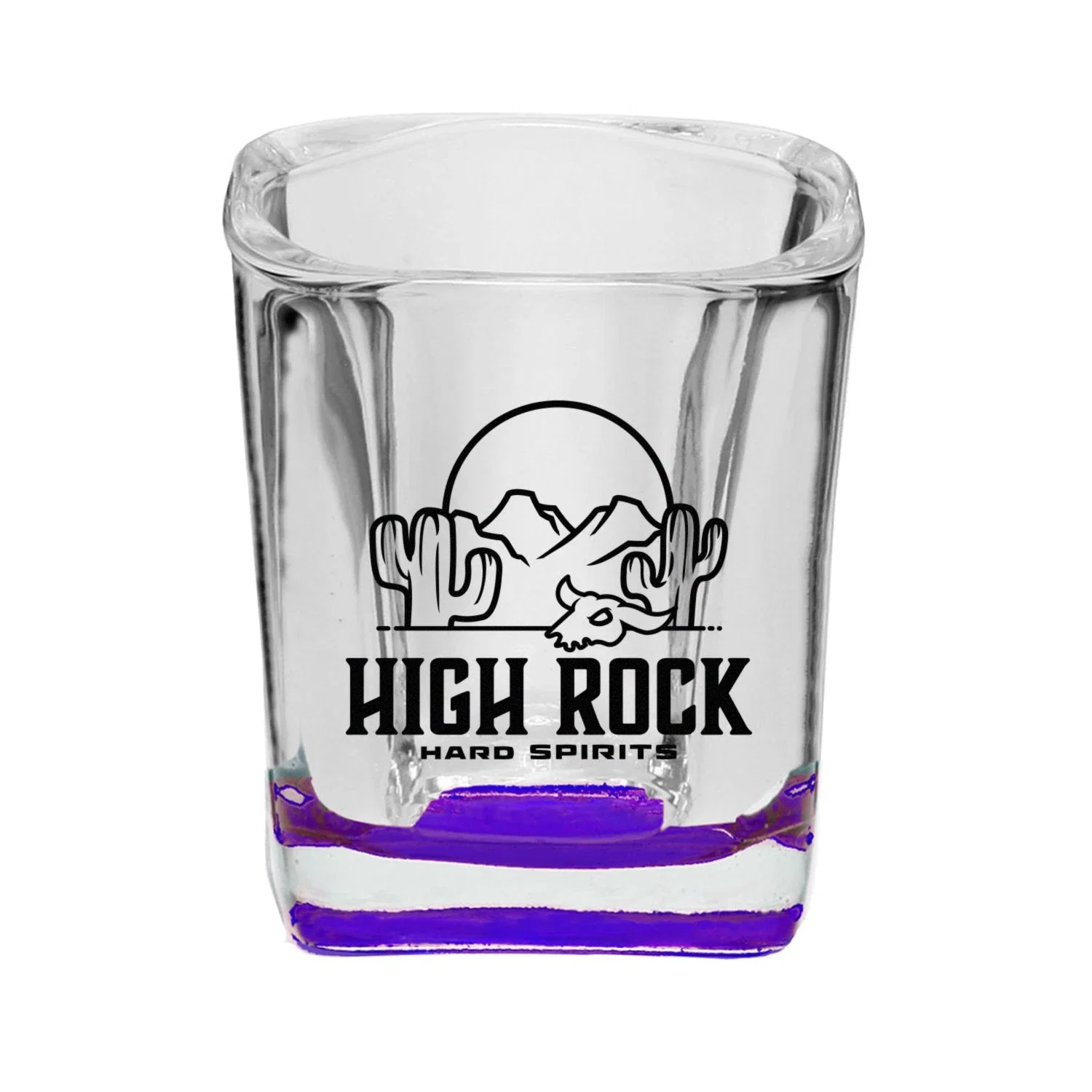 2 oz. Rounded Square Shot Glass — view 5