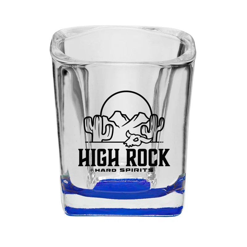 2 oz. Rounded Square Shot Glass — view 6
