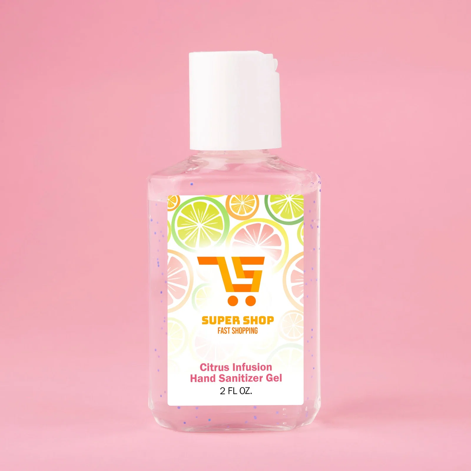 2oz Travel Gel Hand Sanitizer With Moisturizing Beads