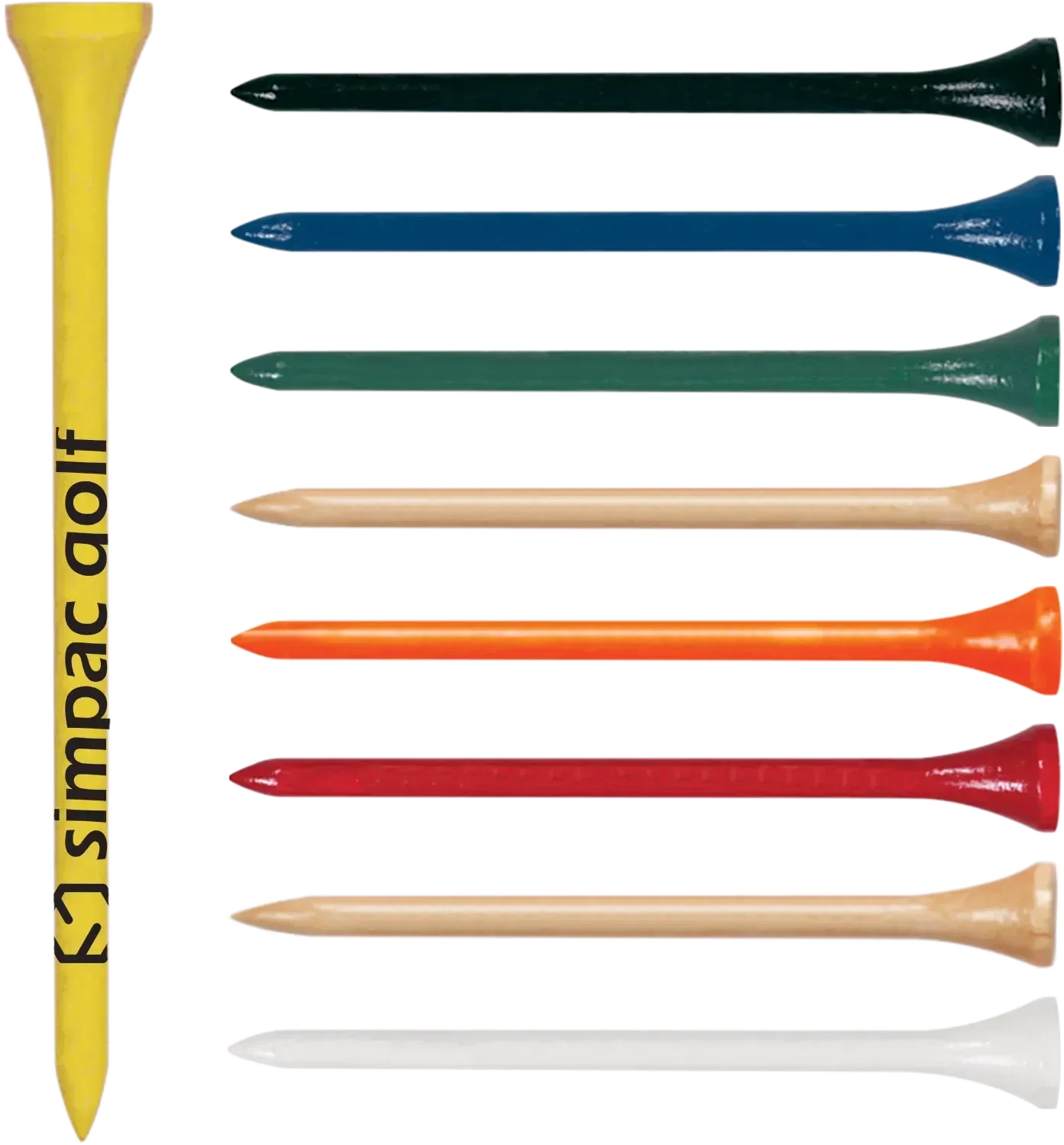 Personalized Logo Golf Tee Set - 3 1/4 Inch — view 2