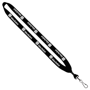 Cotton Lanyard with Metal Crimp & Swivel Snap Hook - 3/4"