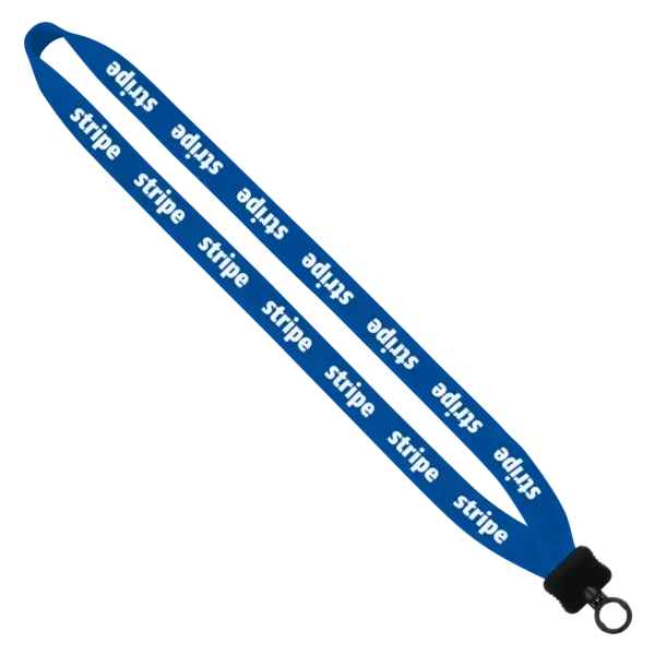 3/4" Cotton Lanyard with Plastic Clamshell & O-Ring
