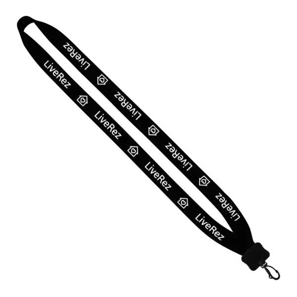 Cotton Lanyard with Plastic Clamshell & Swivel Snap Hook - 3/4"