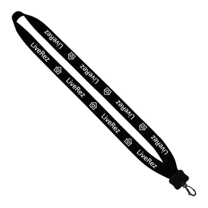 Cotton Lanyard with Plastic Clamshell & Swivel Snap Hook - 3/4"