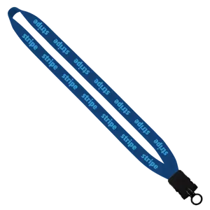 3/4" Cotton Lanyard with Plastic Snap-Buckle Release & O-Ring