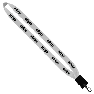 3/4" Cotton Lanyard with Plastic Snap-Buckle Release & Swivel Hook