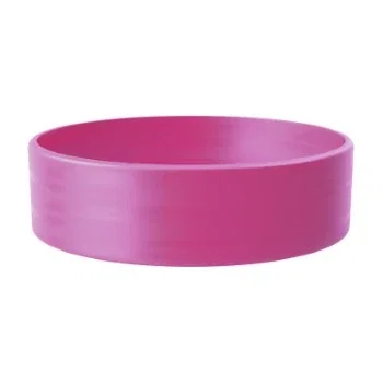 3/4" Debossed Silicone Wristband with Colorfill — view 2