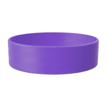 3/4" Debossed Silicone Wristband with Colorfill — view 9