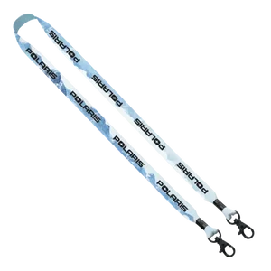 3/4" Double Ended Dye-Sublimated Lanyard with Metal Crimp and Metal Lobster