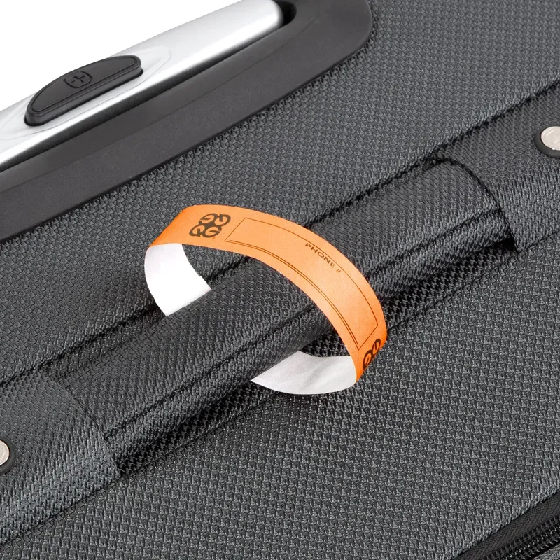 Custom Logo DuPont™ Tyvek® Luggage Tags (3/4") — view 4