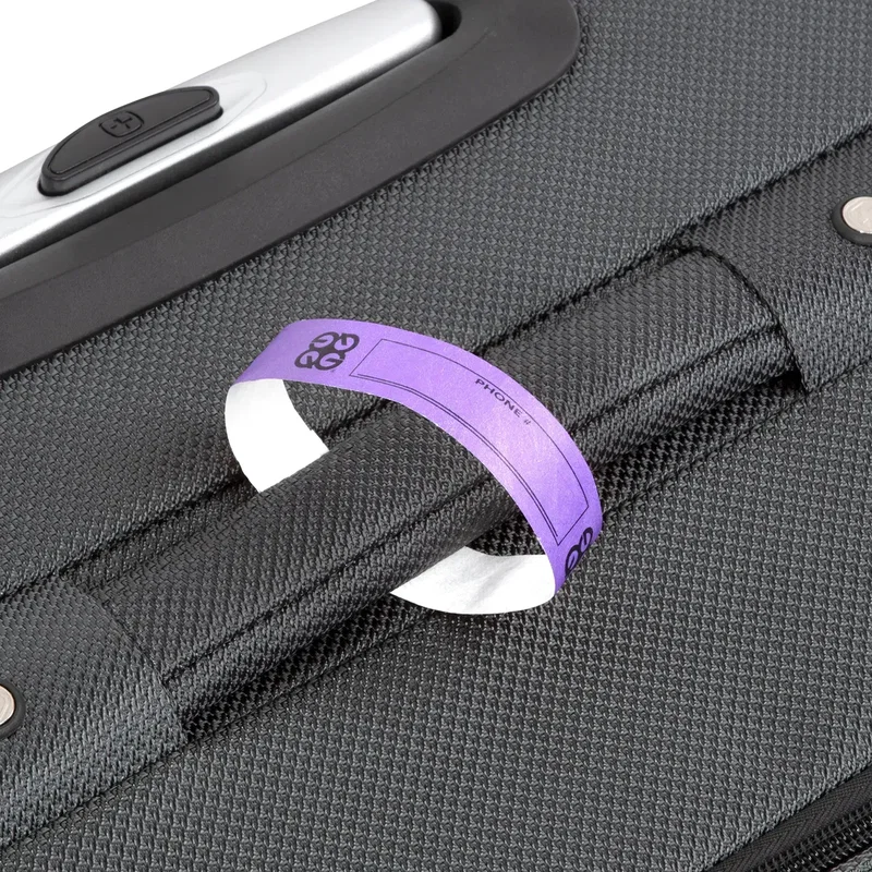 Custom Logo DuPont™ Tyvek® Luggage Tags (3/4") — view 8