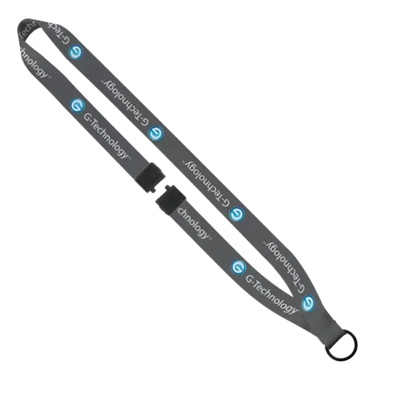3/4" Polyester Dye Sublimated Lanyard — view 2
