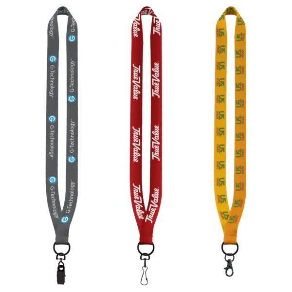 3/4" Polyester Dye Sublimated Lanyard — view 3