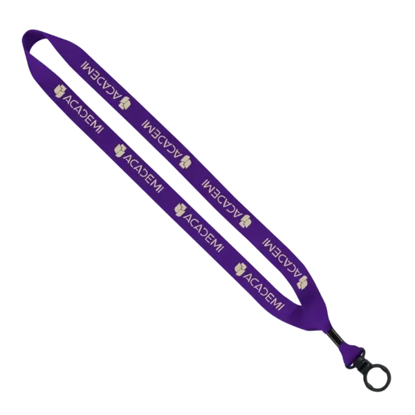 Polyester Lanyard With O-Ring - 3/4"