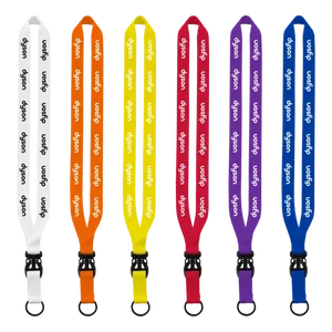 3/4" Polyester Lanyard with Slide Buckle Release & Split-Ring