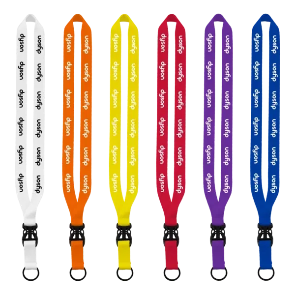 3/4" Polyester Lanyard with Slide Buckle Release & Split-Ring