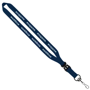 3/4" Polyester Lanyard with Slide Buckle Release & Swivel Snap Hook