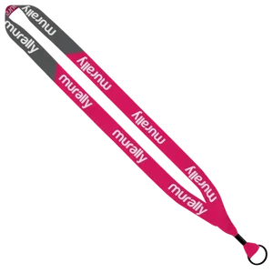 Recycled Dye-Sublimated Waffle Weave Lanyard - 3/4"