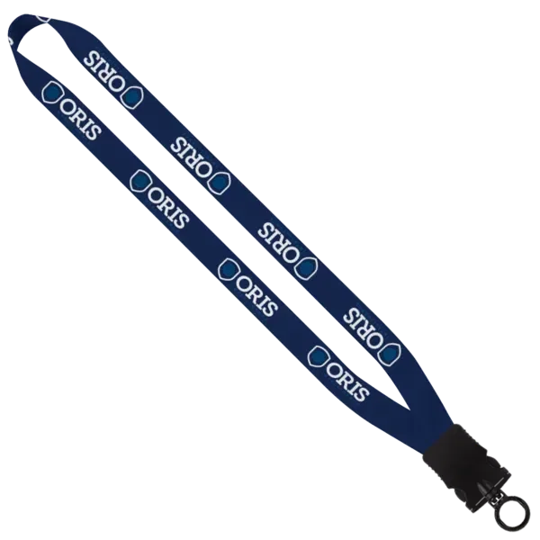 3/4" RPET Dye-Sublimated Waffle Weave Lanyard with Plastic Snap-Buckle Release