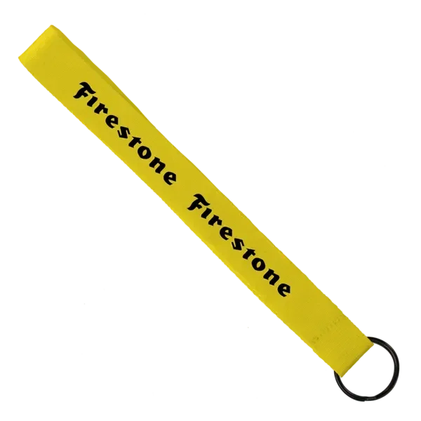 3/4" Sewn Polyester wrist Keychain with Metal Split-Ring