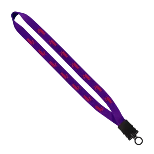 3/4" Smooth Nylon Lanyard with Snap-Buckle Release & O-Ring