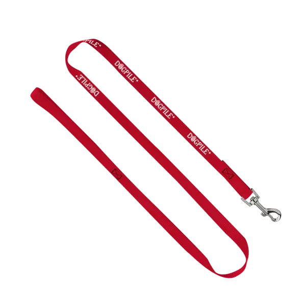 3/4" Smooth Nylon Pet Leash with Bright Metal Snap Hook
