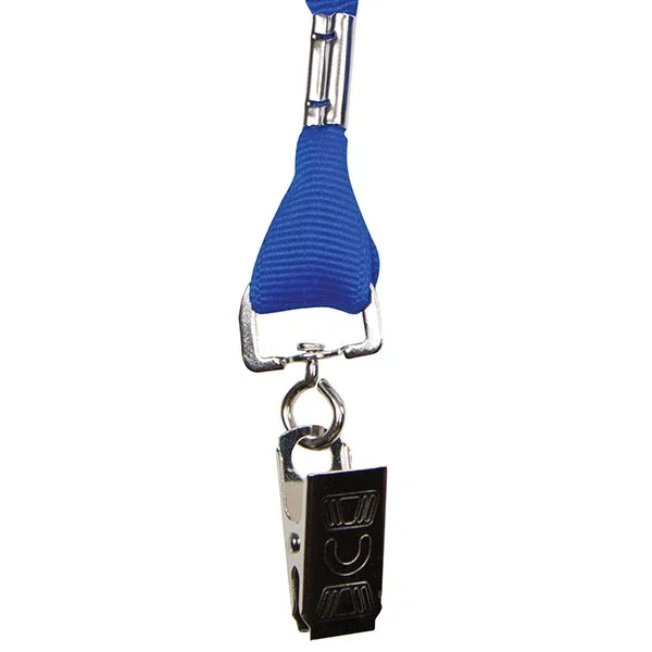 3/4 inch Antimicrobial Lanyard in green with step-and-repeat branding