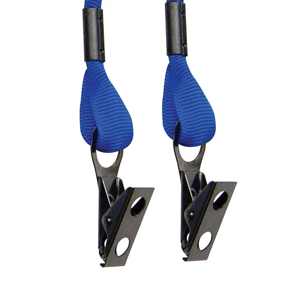 Sublimated recycled ocean plastic lanyard color option in white, full-color sublimated strap