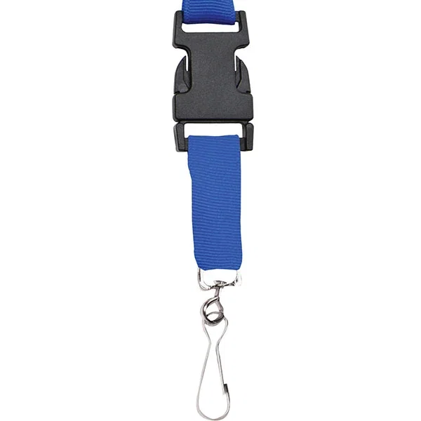 Sublimated recycled ocean plastic lanyard color option in amber, eco-conscious badge holder