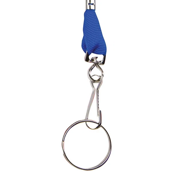 3/4 inch Recycled PET Lanyard in burgundy soft woven material, flat detail