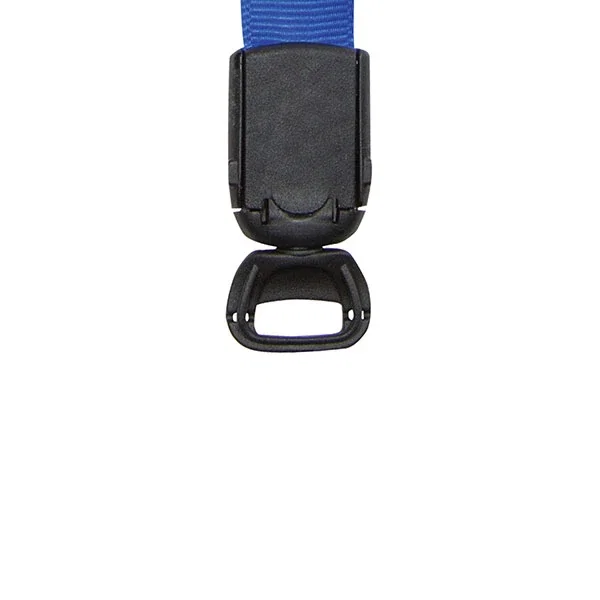 3/4 inch Recycled PET Lanyard in turquoise with sublimated logo detail