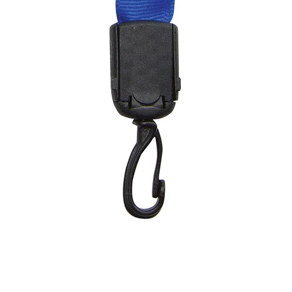 3/4 inch Recycled PET Lanyard in dark green eco-friendly material view