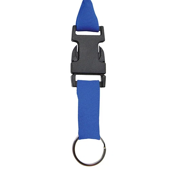 3/4 inch Recycled PET Lanyard in crimson with step-and-repeat print