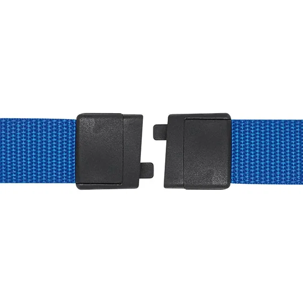 3/4 inch Recycled PET Lanyard in yellow with repeating sublimated imprint