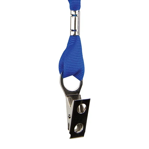 3/4 inch Recycled PET Lanyard in teal eco-friendly material with custom design