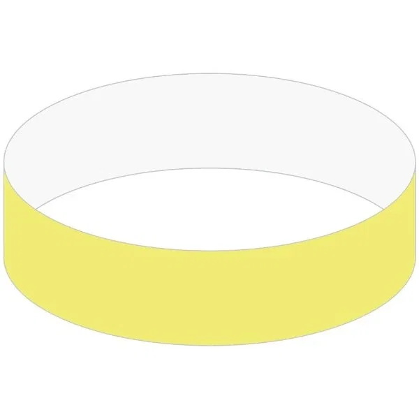 3/4" Tyvek event wristband color option showing the tearaway stub