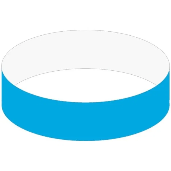 3/4" Tyvek event wristband color option, sequentially numbered waterproof band