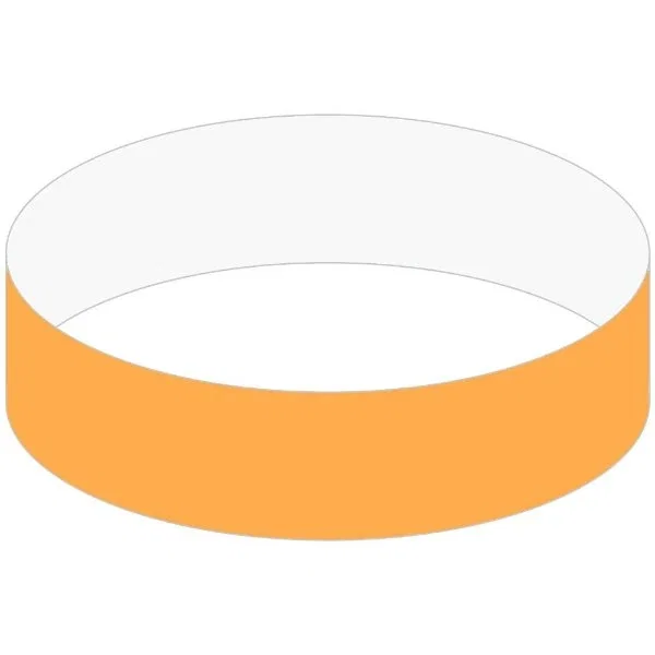 3/4" Tyvek event wristband color option with sequential numbering detail