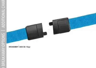 Personalized Woven Lanyard - 3/4" — view 3