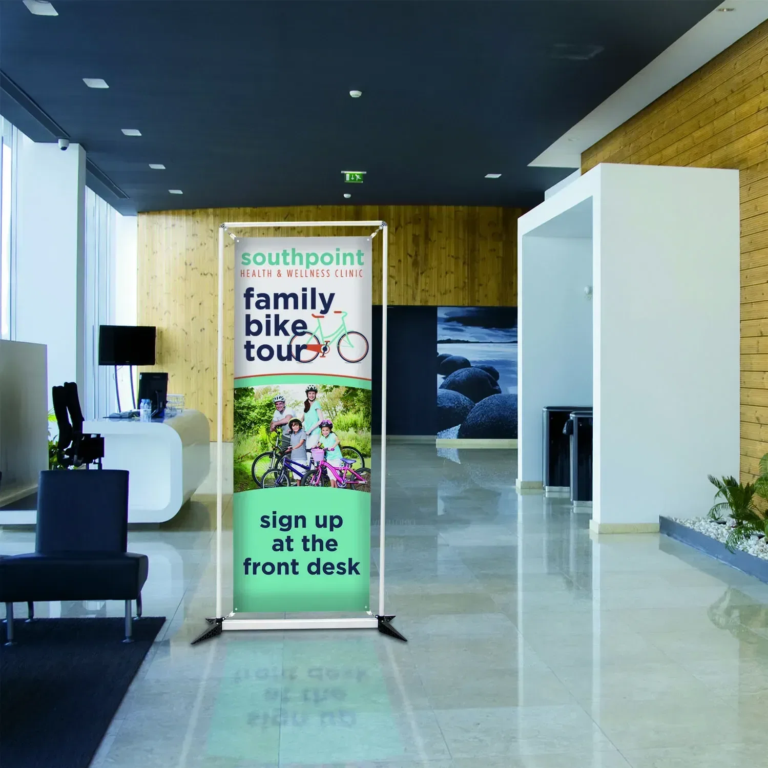 3.5' FrameWorx Banner Display Kit (Double-Sided, 13 oz. Smooth Scrim Vinyl) — view 8