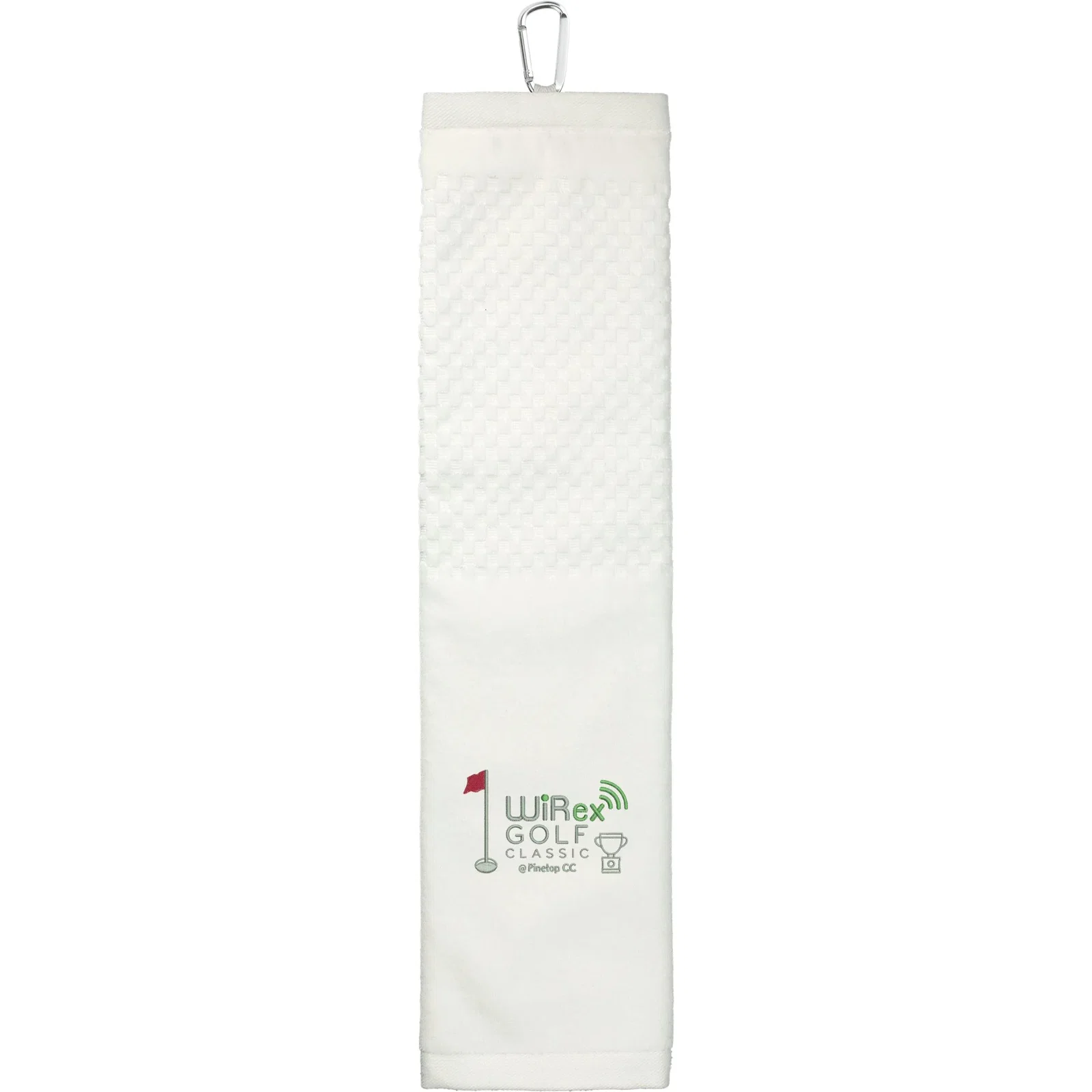 Custom Embroidered Scrubber Golf Towel - 3.5lb./doz. 5.25x22in — view 14