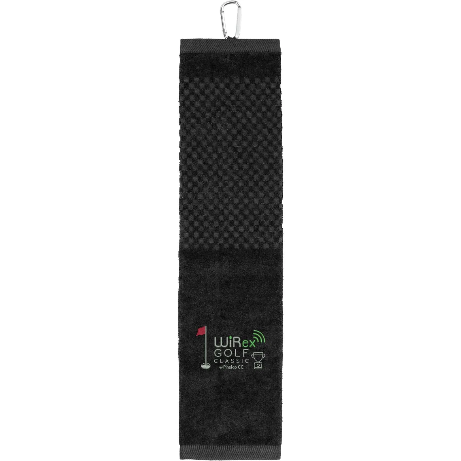Custom Embroidered Scrubber Golf Towel - 3.5lb./doz. 5.25x22in — view 8