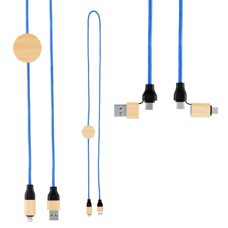3' 60W Bamboo & rPET Fast Charging Cable — view 6