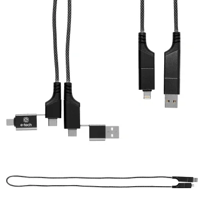 Red cable plugged into a phone during charging